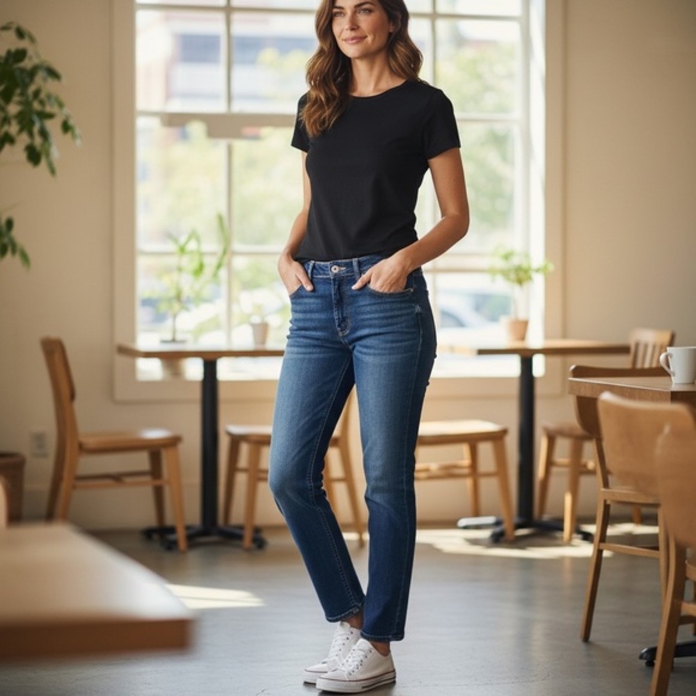 Lucky Brand Sienna Slim Boyfriend Straight Leg Woman’s Blue Jeans